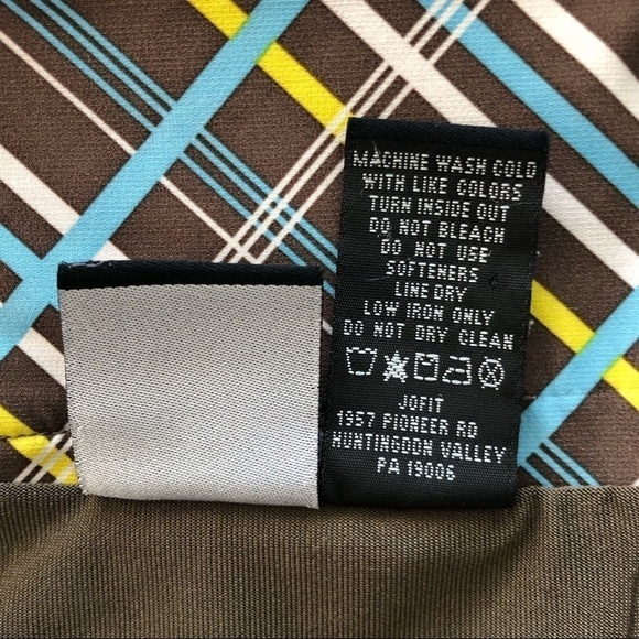 All By Jofit Brown Plaid Mini Ruffle Tennis Pickleball Golf Sports Skirt size 12 - Picture 10 of 11